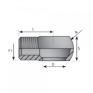 Metric Banjo – male BSPP. (AOFMG)